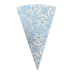 Porta Cono Papel Azul X 100 Un.