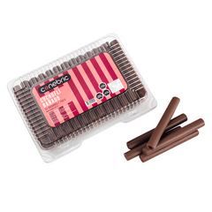 Cuchufli Relleno con Manjar Bañado con Chocolate X 50 un.