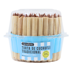Torta cuchuflies rellenos con manjar sin azúcar X 70 Un.