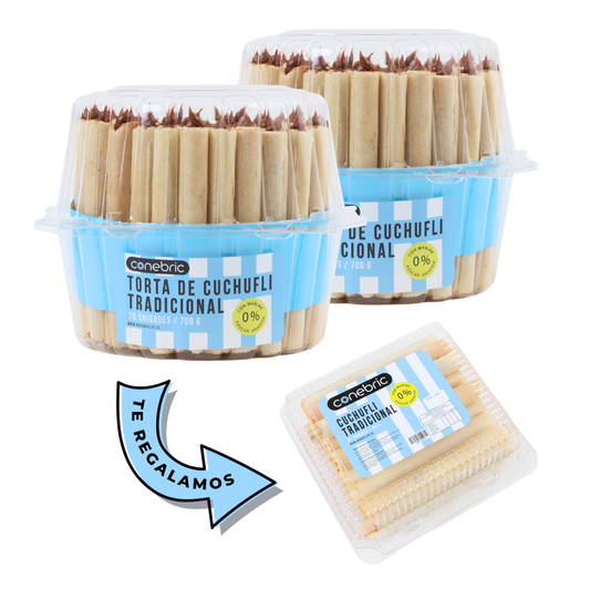 Pack 2 Tortas Sin Azúcar + 25 Cuchuflies Sin Azúcar GRATIS
