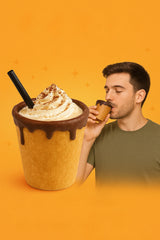 Vasito de Galleta Comestible x 4 un para Café con Chocolate 160ml