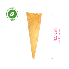 Barquillo Artesanal Largo x180 unidades (Borde Irregular)