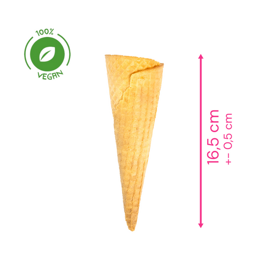 Barquillo Artesanal largo x180 unidades (Borde Liso)