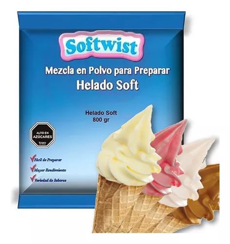 Helado Softwist Cremino 800Grs